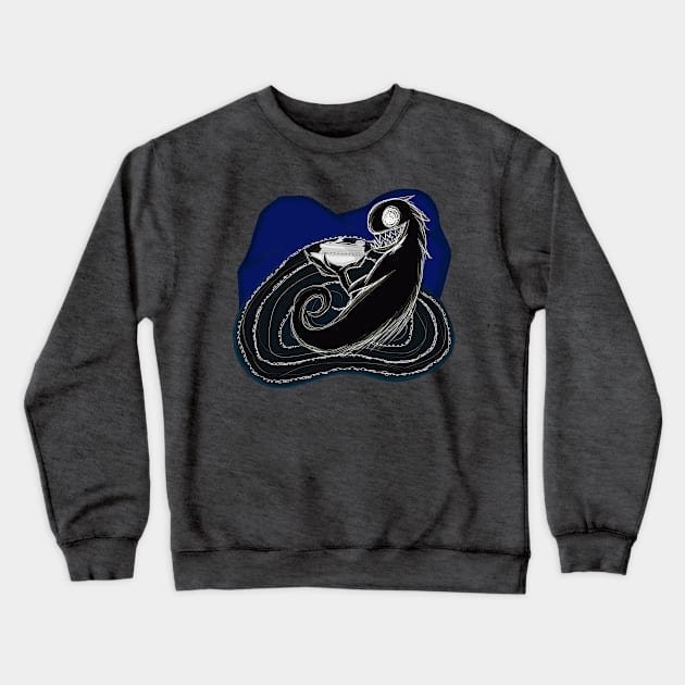 Sea Monster Crewneck Sweatshirt by WhimsicalC